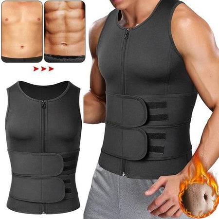 Gilet De Sauna De Compression Pour Hommes, Soutien Du Dos
