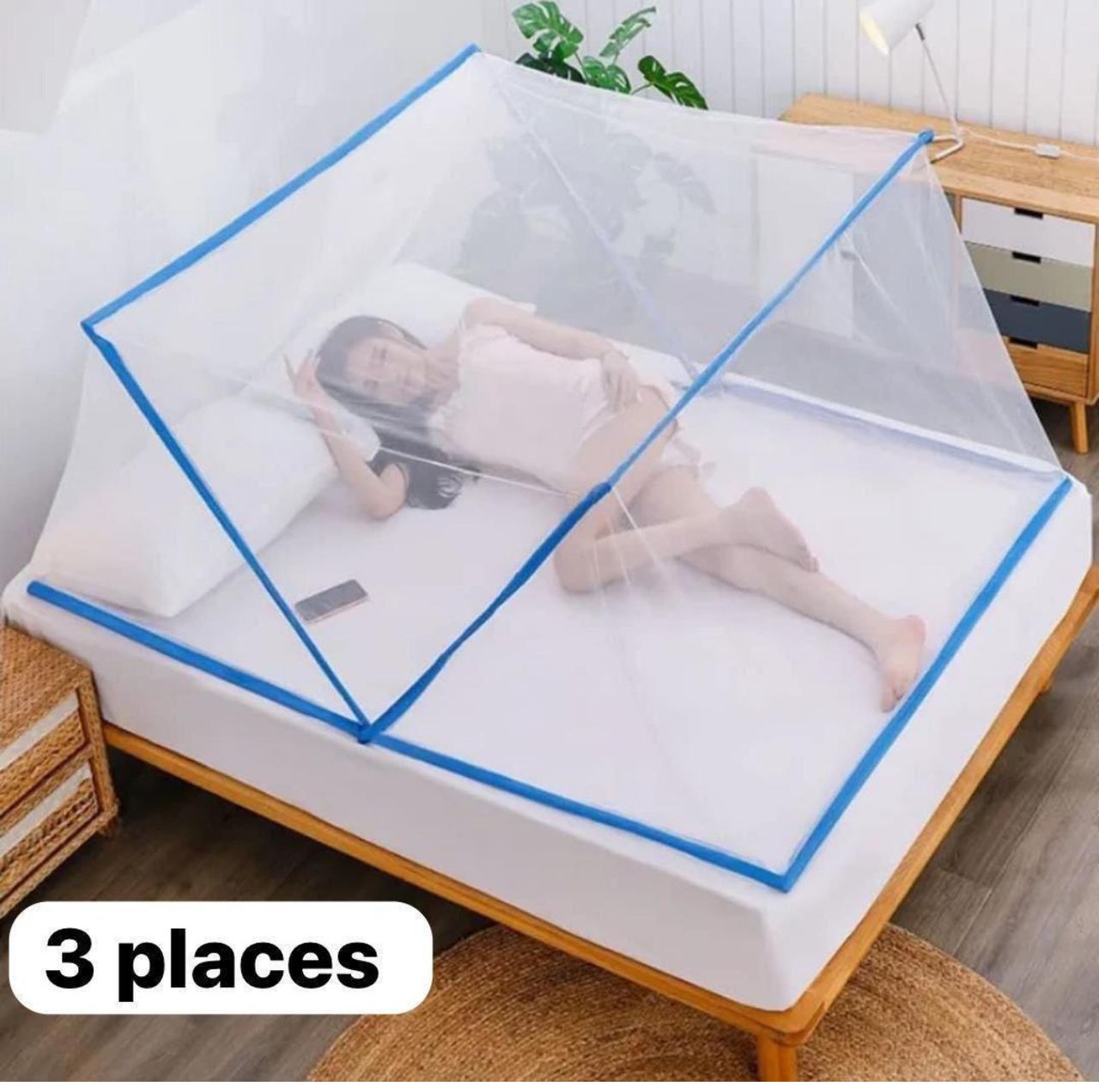 Moustiquaire 3 Places - Protection Élégante et Pratique !