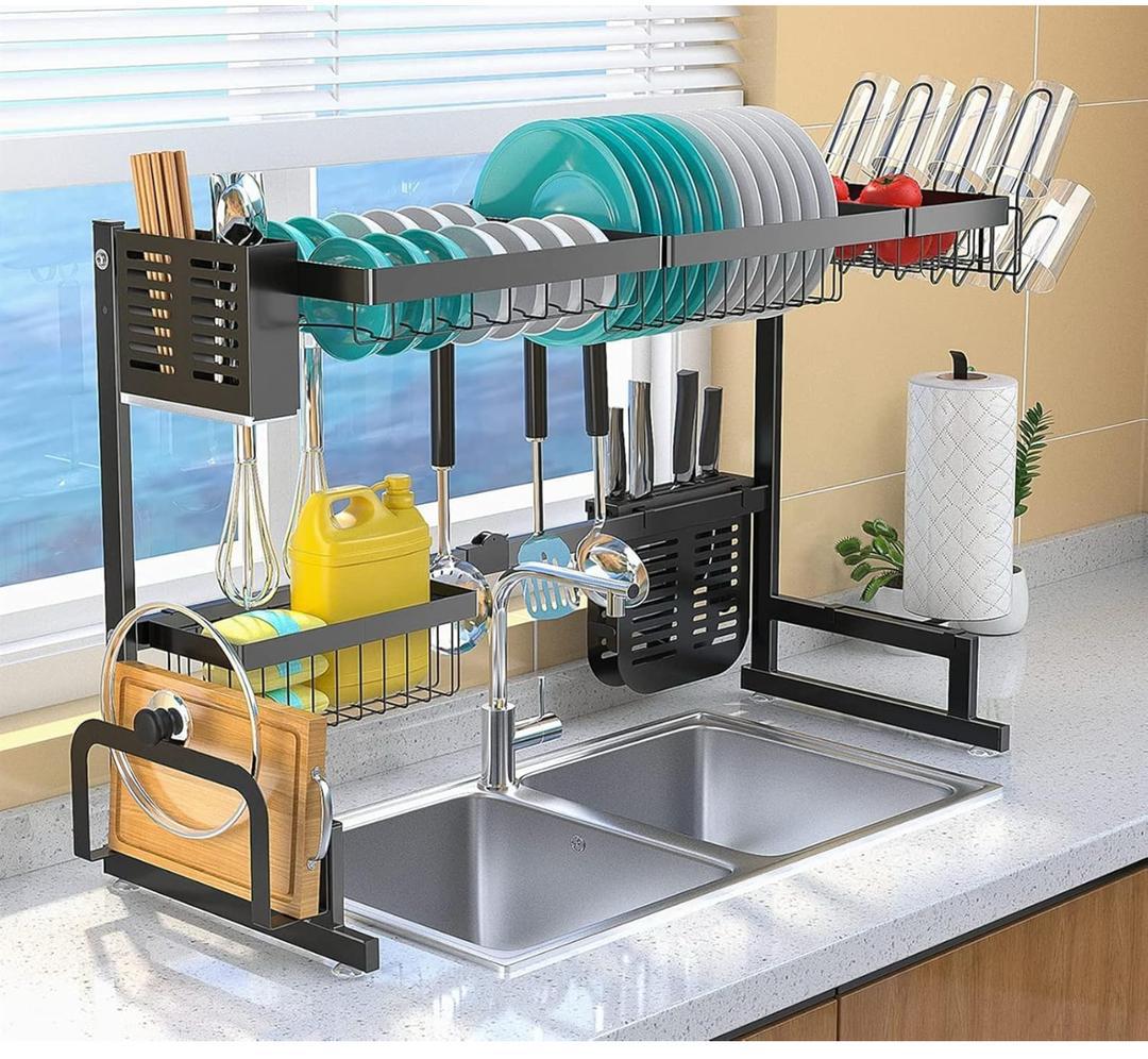Produit : Égouttoir & Rangement Multifonction pour Évier