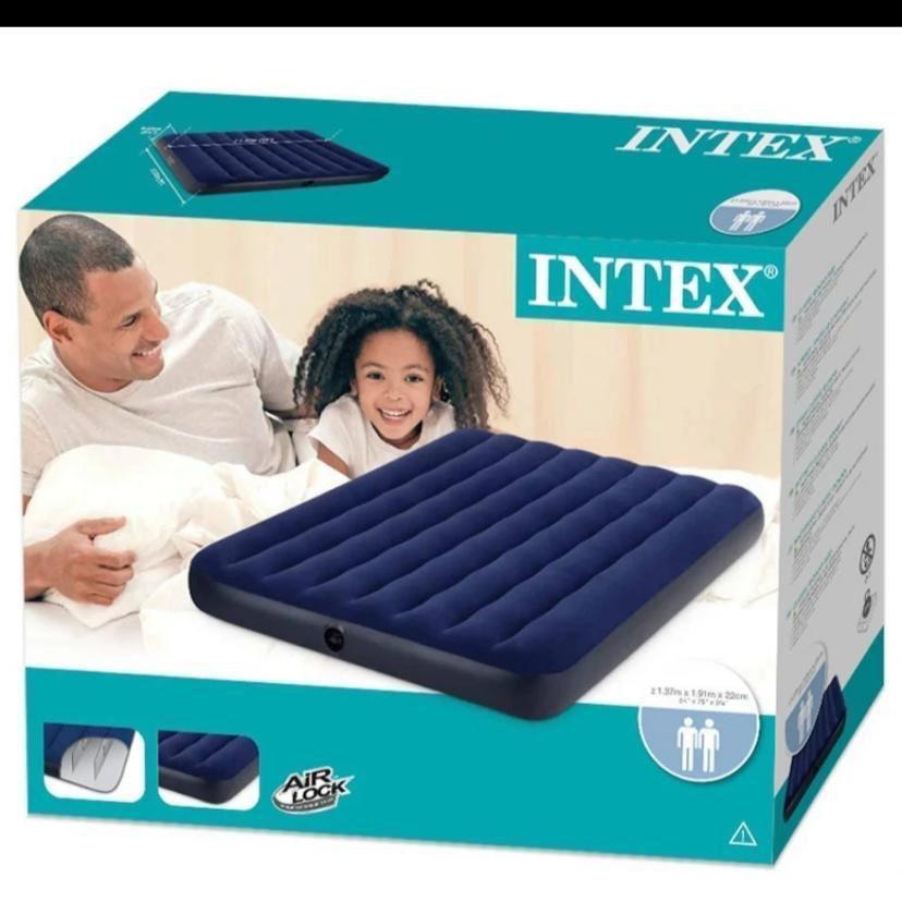 Matelas Gonflable 2 Place + Pompe + 2 Oreillettes - Souple