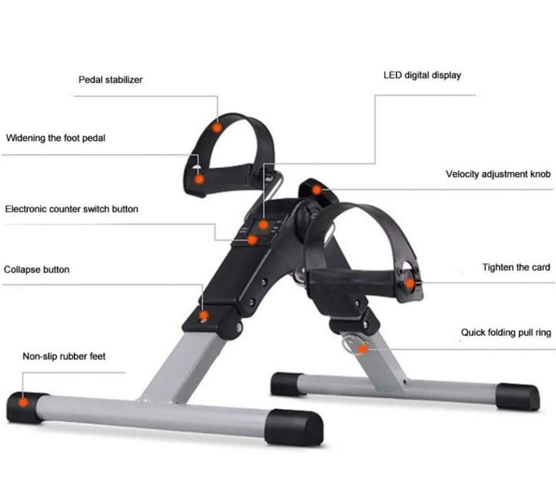 Mini vélo d’appartement pliable avec écran LCD – appareil multifonction pour entraînement à domicile